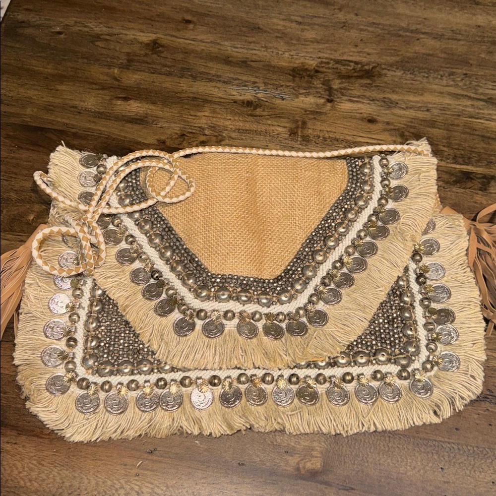 SHASHI cloth clutch bag purse boho/chic